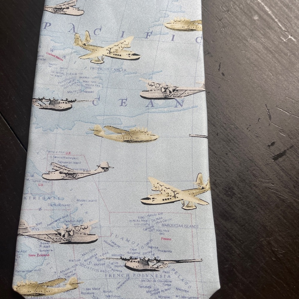 Smithsonian Light Blue silk Tie with plane Pattern